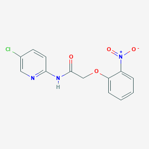 molecular formula C13H10ClN3O4 B5827236 N-(5-chloropyridin-2-yl)-2-(2-nitrophenoxy)acetamide 