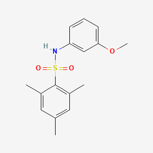 molecular formula C16H19NO3S B5827258 N-(3-methoxyphenyl)-2,4,6-trimethylbenzenesulfonamide 