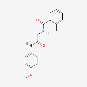 molecular formula C17H18N2O3 B5827274 N-[2-(4-methoxyanilino)-2-oxoethyl]-2-methylbenzamide 
