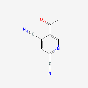 molecular formula C9H5N3O B582728 5-Acetylpyridine-2,4-dicarbonitrile CAS No. 143427-68-3