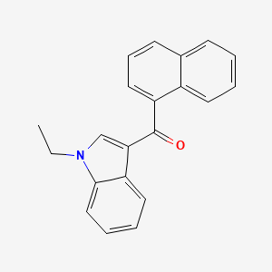 molecular formula C21H17NO B582729 (1-乙基吲哚-3-基)-萘-1-基甲酮 CAS No. 209414-05-1