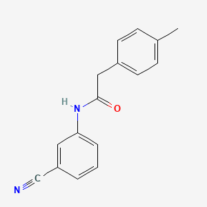 molecular formula C16H14N2O B5827386 N-(3-cyanophenyl)-2-(4-methylphenyl)acetamide 