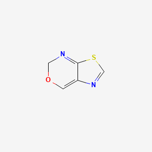 molecular formula C5H4N2OS B582739 5H-[1,3]Thiazolo[5,4-d][1,3]oxazine CAS No. 148292-50-6