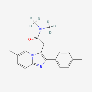 molecular formula C19H21N3O B582745 Zolpidem-d6 CAS No. 959605-90-4