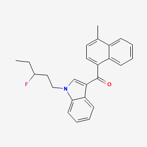 molecular formula C25H24FNO B582746 MAM2201 N-(3-fluoropentyl) isomer CAS No. 1797983-61-9