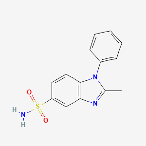 molecular formula C14H13N3O2S B5827574 2-methyl-1-phenyl-1H-benzimidazole-5-sulfonamide 