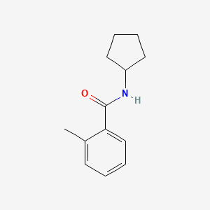 B5827608 N-cyclopentyl-2-methylbenzamide CAS No. 123862-57-7