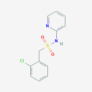 molecular formula C12H11ClN2O2S B5827618 1-(2-chlorophenyl)-N-2-pyridinylmethanesulfonamide 