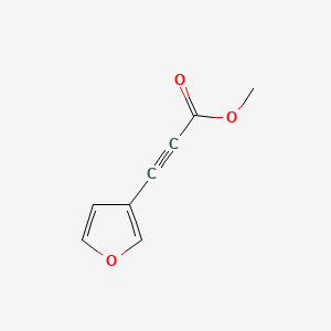 molecular formula C8H6O3 B582762 Methyl 3-(furan-3-yl)prop-2-ynoate CAS No. 147676-00-4