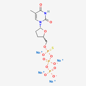 molecular formula C10H13N2Na4O12P3S B582771 ddTTP-alpha-S CAS No. 154771-48-9