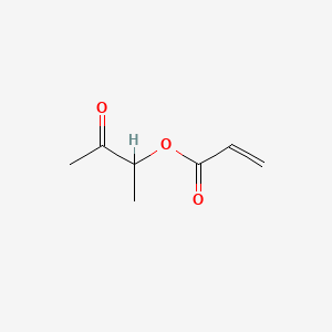 molecular formula C7H10O3 B582772 3-Oxobutan-2-yl prop-2-enoate CAS No. 153450-27-2