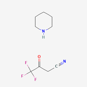 4,4,4-Trifluoro-3-oxobutanenitrile piperidine