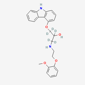 molecular formula C24H26N2O4 B582782 Carvedilol-d5 CAS No. 929106-58-1
