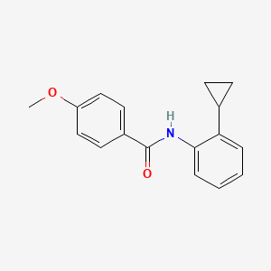 molecular formula C17H17NO2 B5827856 N-(2-cyclopropylphenyl)-4-methoxybenzamide 