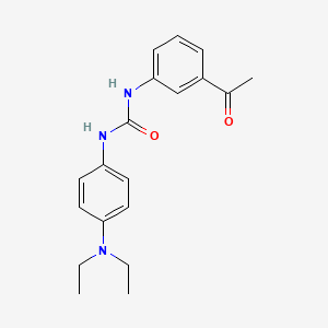 molecular formula C19H23N3O2 B5827888 N-(3-acetylphenyl)-N'-[4-(diethylamino)phenyl]urea 