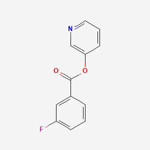 molecular formula C12H8FNO2 B5827894 Pyridin-3-yl 3-fluorobenzoate 