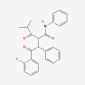 2-Fluoro-alpha-(2-methyl-1-oxopropyl)-gamma-oxo-N,beta-diphenyl-benzenebutanamide
