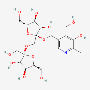 beta-D-Fructofuranoside, (5-hydroxy-4-(hydroxymethyl)-6-methyl-3-pyridinyl)methyl 1-O-beta-D-fructofuranosyl-