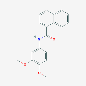molecular formula C19H17NO3 B5827998 N-(3,4-dimethoxyphenyl)naphthalene-1-carboxamide 