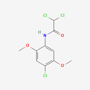 molecular formula C10H10Cl3NO3 B5828028 2,2-dichloro-N-(4-chloro-2,5-dimethoxyphenyl)acetamide 