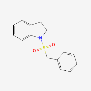 molecular formula C15H15NO2S B5828064 1-(benzylsulfonyl)indoline 