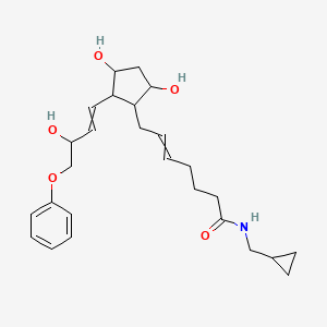 N-(Cyclopropylmethyl)-7-[3,5-dihydroxy-2-(3-hydroxy-4-phenoxybut-1-EN-1-YL)cyclopentyl]hept-5-enamide