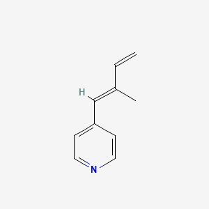 molecular formula C10H11N B582818 4-[(1E)-2-Methyl-1,3-butadien-1-yl]pyridine CAS No. 144343-93-1