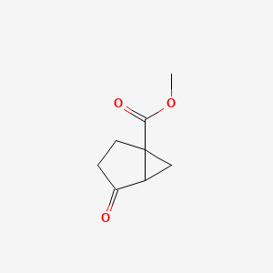 molecular formula C8H10O3 B582820 Methyl 4-oxobicyclo[3.1.0]hexane-1-carboxylate CAS No. 154184-56-2