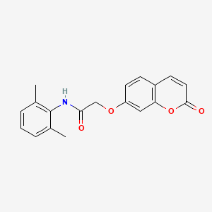 molecular formula C19H17NO4 B5828208 N-(2,6-dimethylphenyl)-2-[(2-oxo-2H-chromen-7-yl)oxy]acetamide 