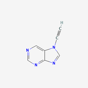 molecular formula C7H4N4 B582822 7-Ethynyl-7H-purine CAS No. 154423-91-3