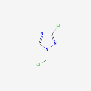 B582823 3-chloro-1-(chloromethyl)-1H-1,2,4-triazole CAS No. 157395-52-3