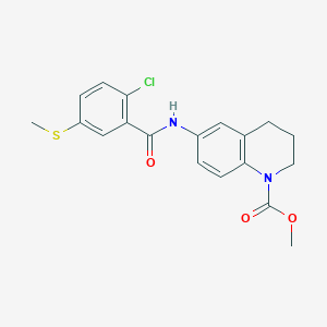 molecular formula C19H19ClN2O3S B5828233 METHYL 6-[2-CHLORO-5-(METHYLSULFANYL)BENZAMIDO]-1,2,3,4-TETRAHYDROQUINOLINE-1-CARBOXYLATE 