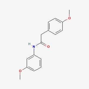 molecular formula C16H17NO3 B5828255 N-(3-methoxyphenyl)-2-(4-methoxyphenyl)acetamide 