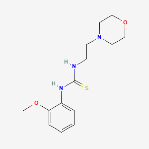 molecular formula C14H21N3O2S B5828280 N-(2-METHOXYPHENYL)-N'-(2-MORPHOLINOETHYL)THIOUREA 