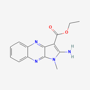 molecular formula C14H14N4O2 B5828290 ethyl 2-amino-1-methyl-1H-pyrrolo[2,3-b]quinoxaline-3-carboxylate 