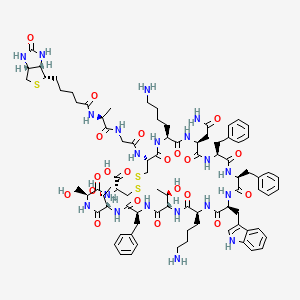 molecular formula C86H118N20O21S3 B582831 Biotinyl-Somatostatin-14 