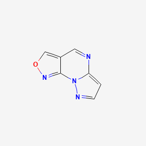 molecular formula C7H4N4O B582832 Isoxazolo[4,3-e]pyrazolo[1,5-a]pyrimidine CAS No. 149626-22-2