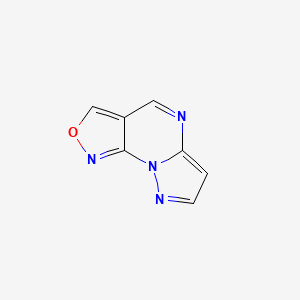 molecular formula C7H4N4O B582832 [1,2]Oxazolo[4,3-e]pyrazolo[1,5-a]pyrimidine CAS No. 149626-22-2