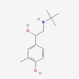 molecular formula C13H21NO2 B582836 4-[2-(Tert-butylamino)-1-hydroxyethyl]-2-methylphenol CAS No. 18910-68-4