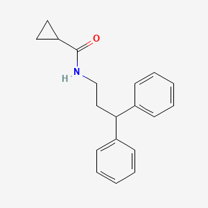 molecular formula C19H21NO B5828373 N-(3,3-diphenylpropyl)cyclopropanecarboxamide 