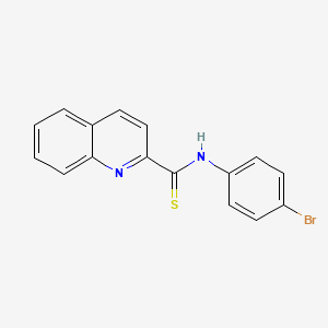 molecular formula C16H11BrN2S B5828388 N-(4-bromophenyl)quinoline-2-carbothioamide 