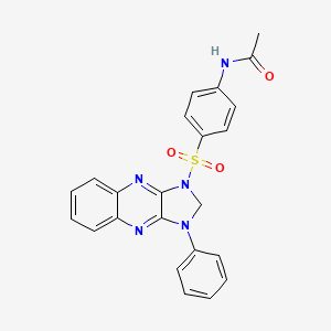 molecular formula C23H19N5O3S B5828445 N-{4-[(3-phenyl-2,3-dihydro-1H-imidazo[4,5-b]quinoxalin-1-yl)sulfonyl]phenyl}acetamide 