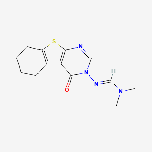 molecular formula C13H16N4OS B5828528 N,N-dimethyl-N'-(4-oxo-5,6,7,8-tetrahydro[1]benzothieno[2,3-d]pyrimidin-3(4H)-yl)imidoformamide 