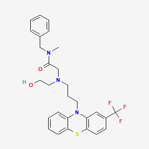 N-Benzyl-2-[2-hydroxyethyl-[3-[2-(trifluoromethyl)phenothiazin-10-yl]propyl]amino]-N-methylacetamide
