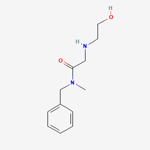 molecular formula C12H18N2O2 B582854 N-benzyl-2-(2-hydroxyethylamino)-N-methylacetamide CAS No. 1479463-90-5