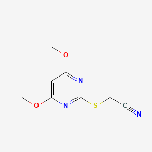 [(4,6-Dimethoxy-2-pyrimidinyl)sulfanyl]acetonitrile