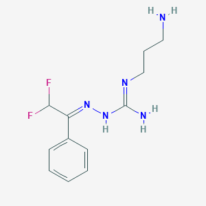 Hydrazinecarboximidamide, N-(3-aminopropyl)-2-(2,2-difluoro-1-phenylethylidene)-