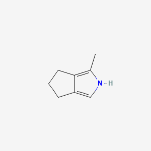 molecular formula C8H11N B582862 1-Methyl-2,4,5,6-tetrahydrocyclopenta[c]pyrrole CAS No. 151464-92-5
