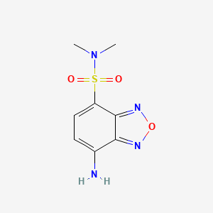 molecular formula C8H10N4O3S B582863 4-(N,N-Dimethylaminosulfonyl)-7-amino-2,1,3-benzoxadiazole CAS No. 147611-83-4