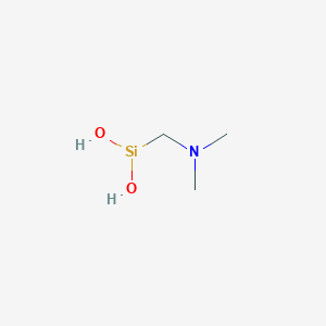 molecular formula C3H10NO2Si B582865 Silanediol, [(dimethylamino)methyl]-(9CI) CAS No. 142756-08-9